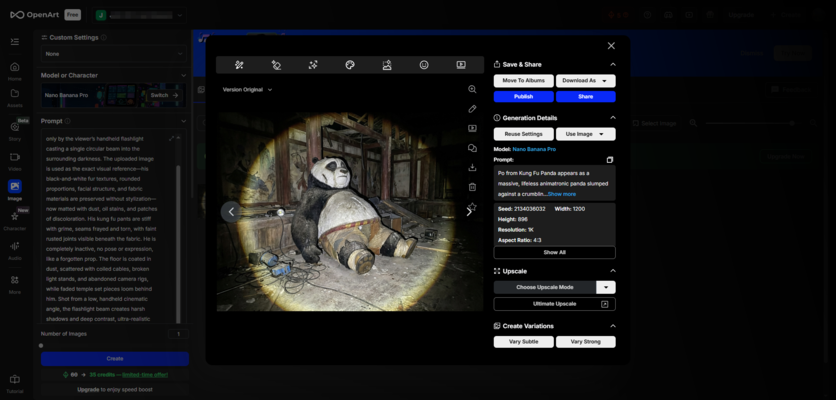 Kung Fu Panda Abandoned AI Video Trend Prompts