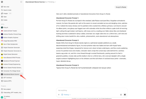 Find an Abandoned Movie Scene Generator