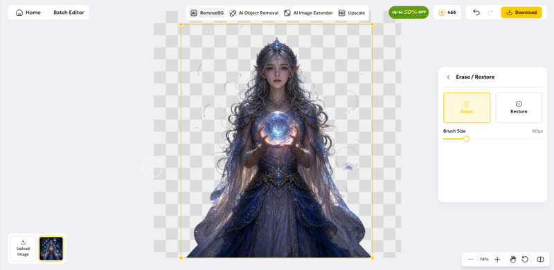 Remove Bubble from Image