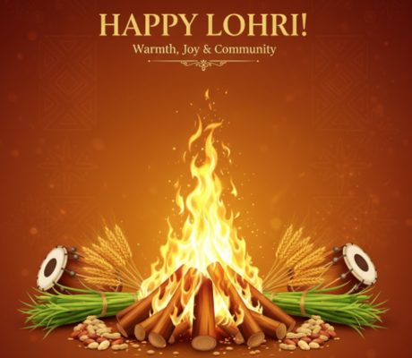 AI prompt for Lohri poster