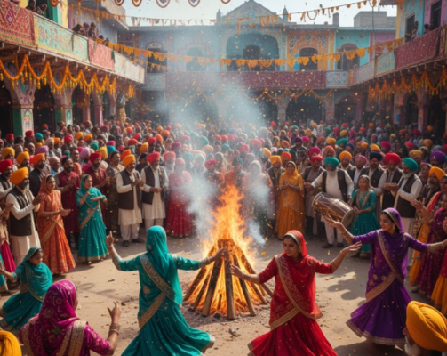 Large Punjabi community Lohri gathering