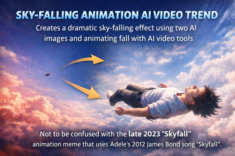 Ai Sky Falling Animation Effect