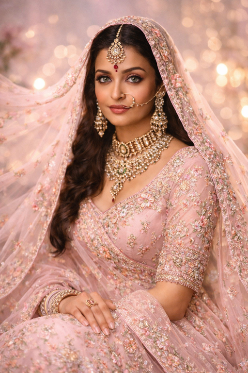 aishwarya rai lehenga prompt