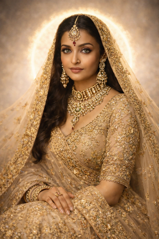 aishwarya rai lehenga prompt