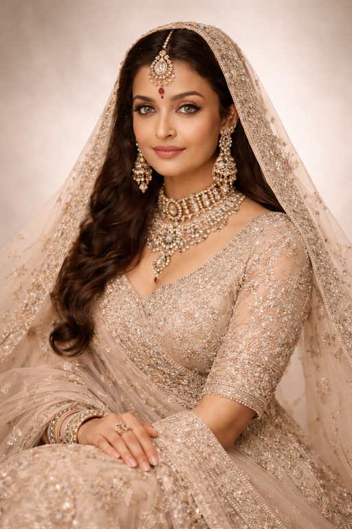 aishwarya rai lehenga prompt