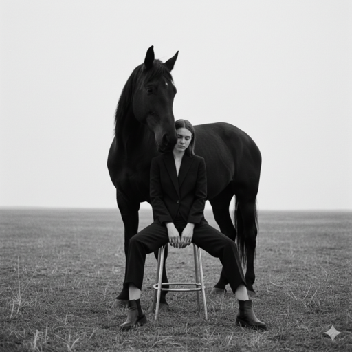 Minimalist Editorial Horse Portraits