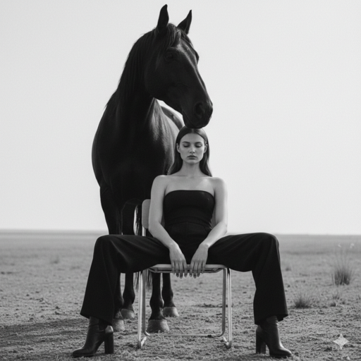 Minimalist Editorial Horse Portraits