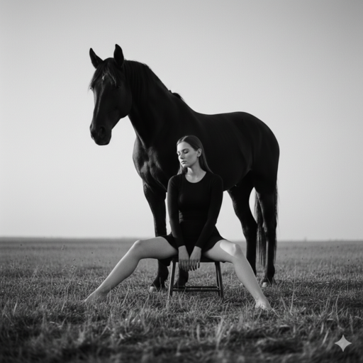 Fine Art Horse Human Composition