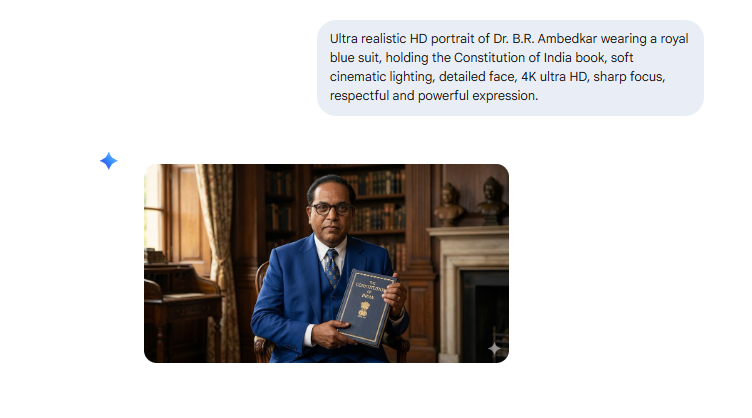 Babasaheb Ambedkar Ai Photo Prompt