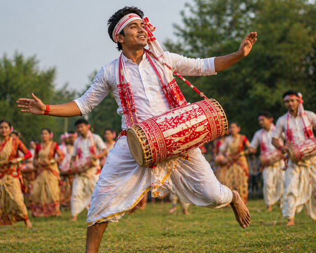 Bohag Bihu Traditional Dress Outfit Ai