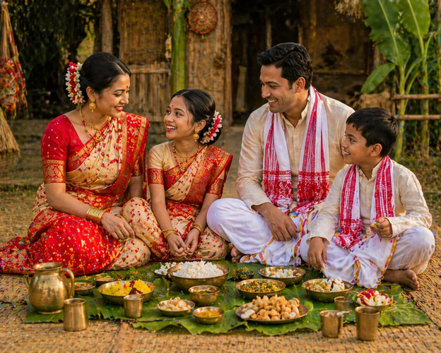 Bohag Bihu Traditional Dress Outfit Ai