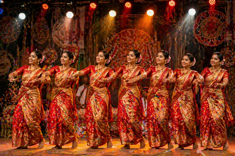 Bohag Bihu Traditional Dress Outfit Ai