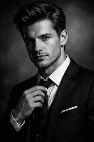 ChatGPT black and white portrait prompt