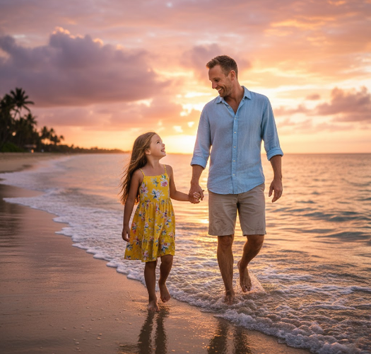 Chatgpt Photo Editing Prompt Father and Daughter