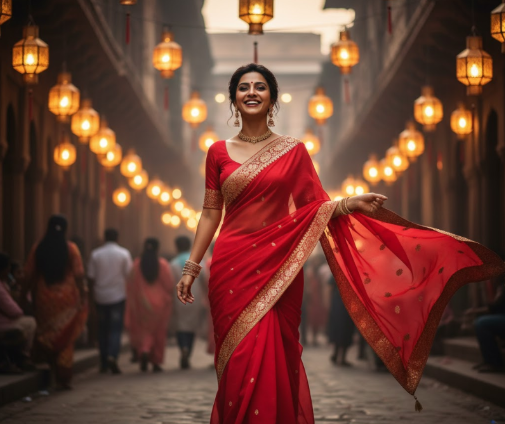 chatgpt photo editing prompts for girl in saree