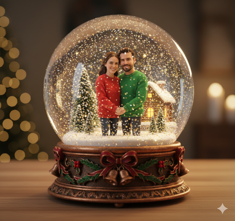 3D-avatars-of-the-couple-inside-a-snow-globe