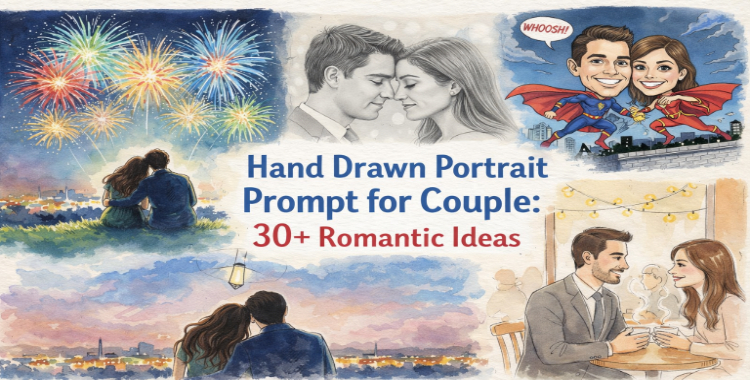 hand drawn portrait prompts for couples