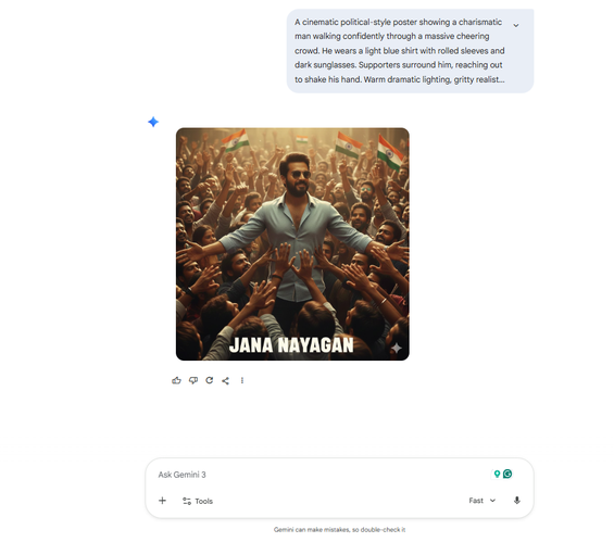 Creating Jana Nayagan Poster Images