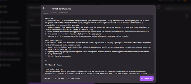 Extract Prompt from Video