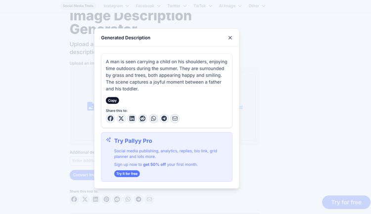 Free plan limits posts and accounts