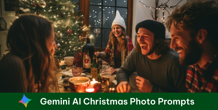 gemini ai christmas photo prompt