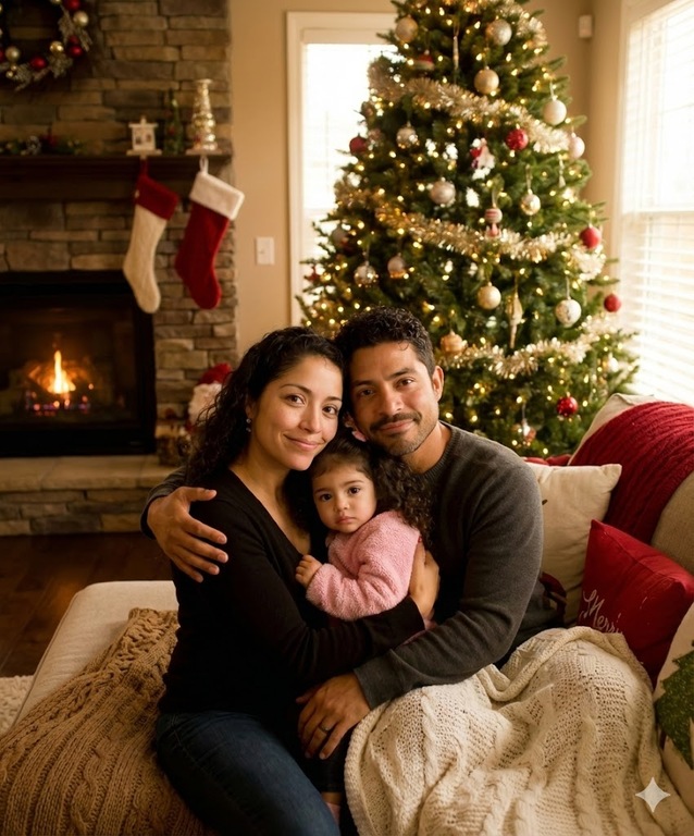 gemini ai christmas photo prompt