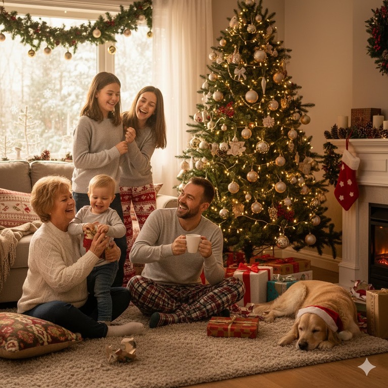 gemini ai christmas photo prompt
