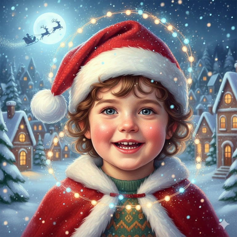 gemini ai christmas photo prompt