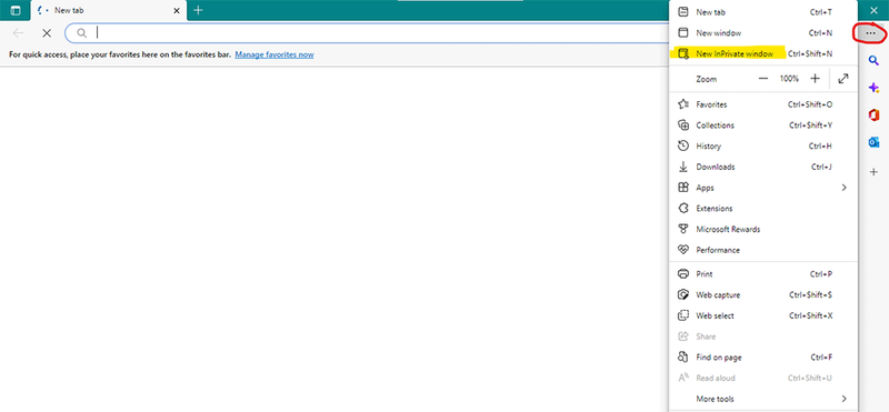 Try in Incognito Modeedge