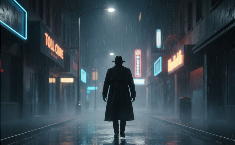 Grok Thriller Noir City Scene
