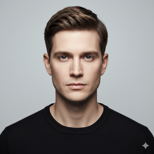 Short to Medium Haircut for Rectangle Face Men