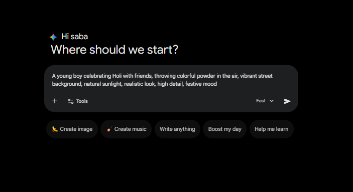 Holi Ai Photo Editing Prompt