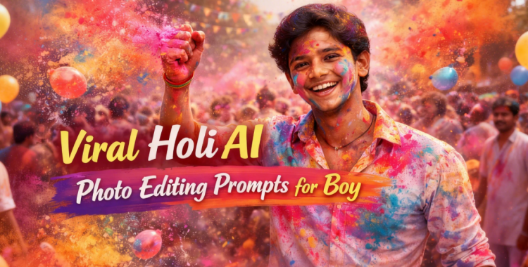 Holi ai prompt for boy