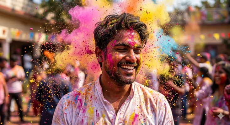 Holi AI Photos for Boys