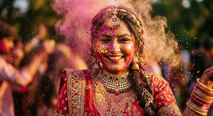 Viral Holi AI Photo Prompts for Girls