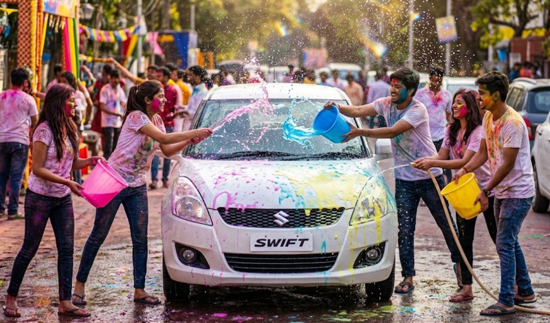 Holi Ai Prompts for Bike & Car