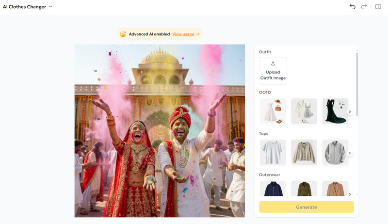 Holi Couple Ai Prompt