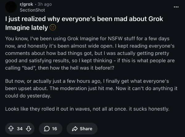 Warum Grok Imagine Zensur so streng ist