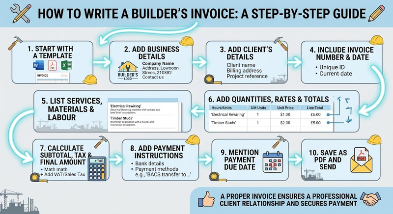 Builder Invoice Writing Guide