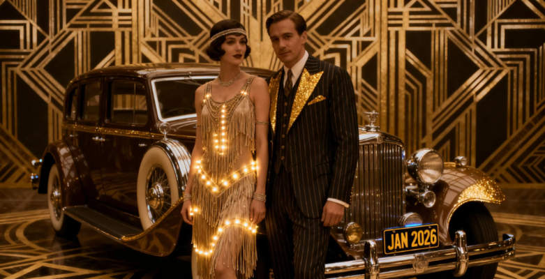 Retro or Themed New Year Prompts