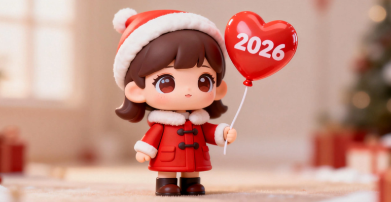 Cute Cartoon New Year Prompts for Kids