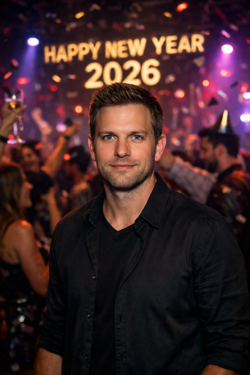 new year 2026 party photo prompt