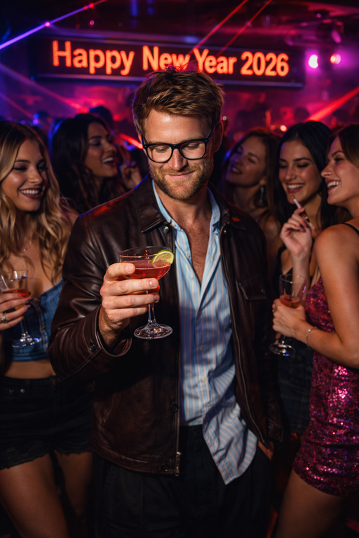 new year 2026 party photo prompt