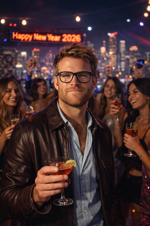 new year 2026 party photo prompt