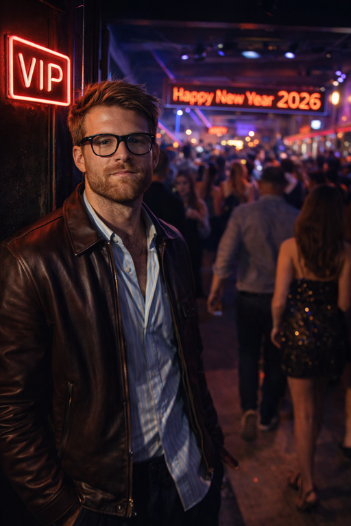 new year 2026 party photo prompt