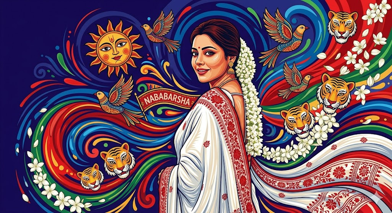 Pohela Boishakh Saree Ai Prompt