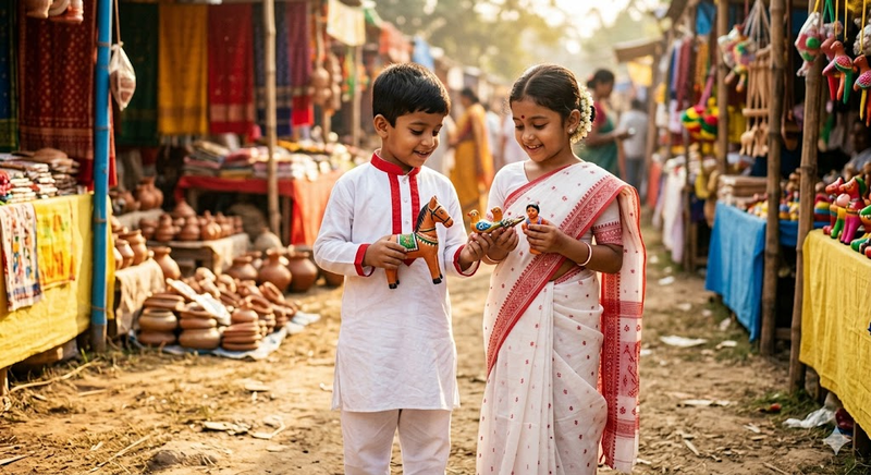Pohela Boishakh Saree Ai Prompt