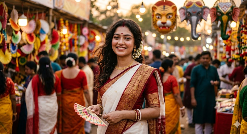 Pohela Boishakh Saree Ai Prompt