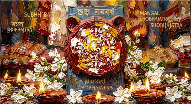 Pohela Boishakh Saree Ai Prompt