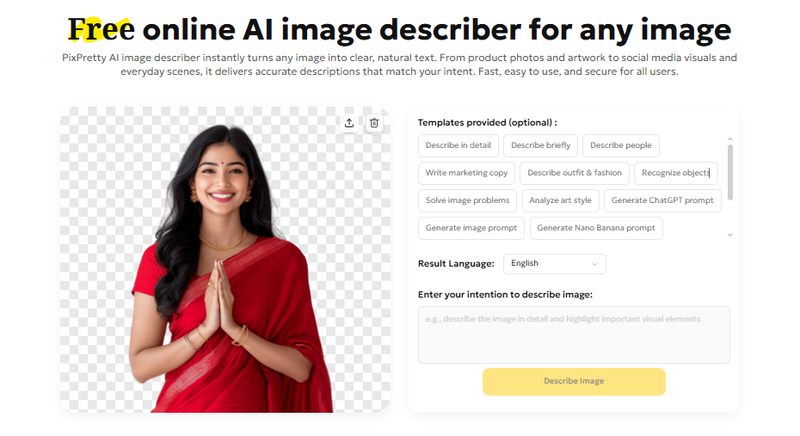 Pohela Boishakh Saree Ai Prompt